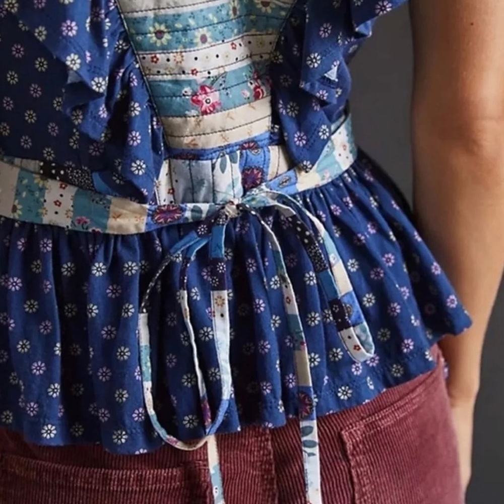 Anthropologie Let Me Be Ruffled
Patchwork Top - Picture 6 of 8